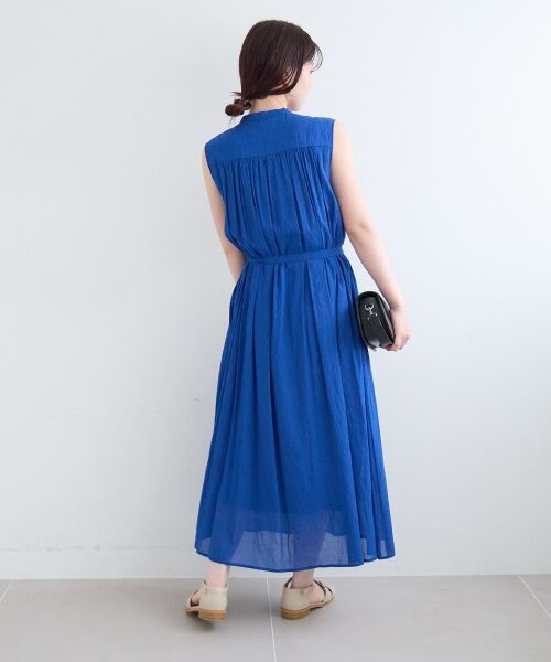 le.coeur blanc / ルクールブラン ロング・マキシ丈ワンピース | シアーボイルノースリーブワンピース | 詳細15