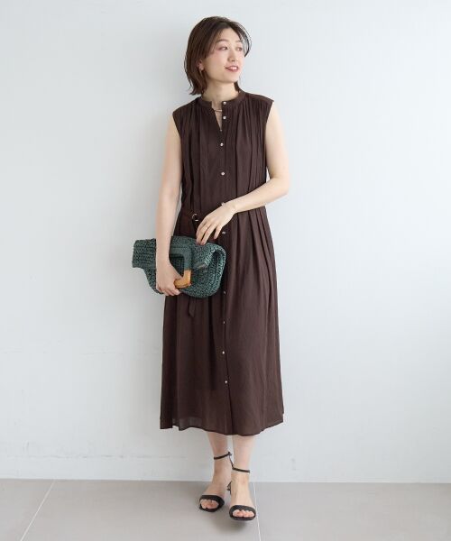 le.coeur blanc / ルクールブラン ロング・マキシ丈ワンピース | シアーボイルノースリーブワンピース | 詳細26