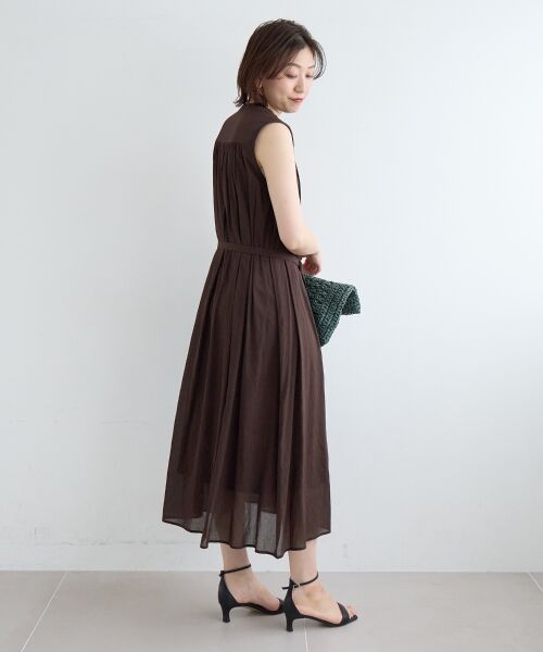 le.coeur blanc / ルクールブラン ロング・マキシ丈ワンピース | シアーボイルノースリーブワンピース | 詳細30