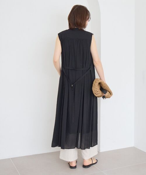 le.coeur blanc / ルクールブラン ロング・マキシ丈ワンピース | シアーボイルノースリーブワンピース | 詳細5