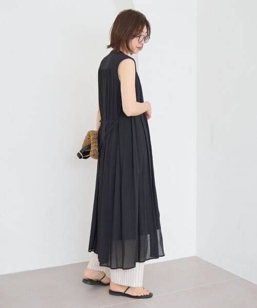 le.coeur blanc / ルクールブラン ロング・マキシ丈ワンピース | シアーボイルノースリーブワンピース | 詳細6