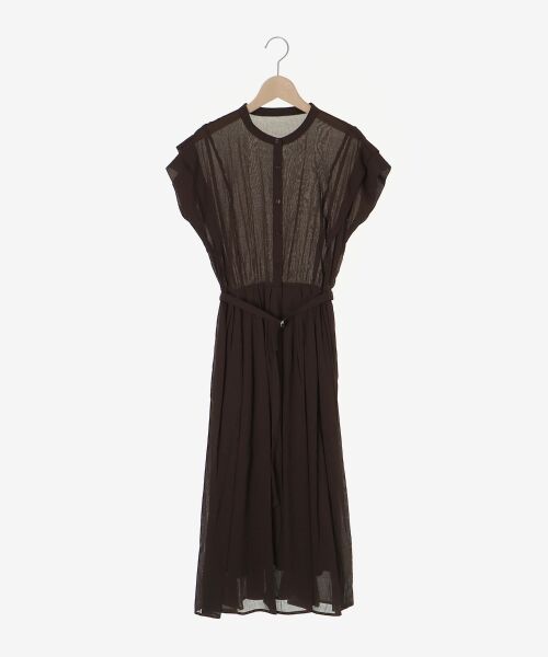 le.coeur blanc / ルクールブラン ロング・マキシ丈ワンピース | シアーボイルフレンチスリーブワンピース | 詳細1