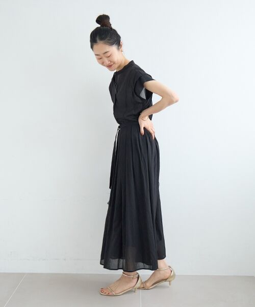 le.coeur blanc / ルクールブラン ロング・マキシ丈ワンピース | シアーボイルフレンチスリーブワンピース | 詳細11