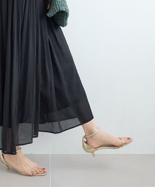 le.coeur blanc / ルクールブラン ロング・マキシ丈ワンピース | シアーボイルフレンチスリーブワンピース | 詳細17