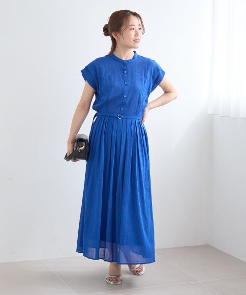 le.coeur blanc / ルクールブラン ロング・マキシ丈ワンピース | シアーボイルフレンチスリーブワンピース | 詳細20