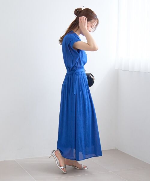 le.coeur blanc / ルクールブラン ロング・マキシ丈ワンピース | シアーボイルフレンチスリーブワンピース | 詳細23