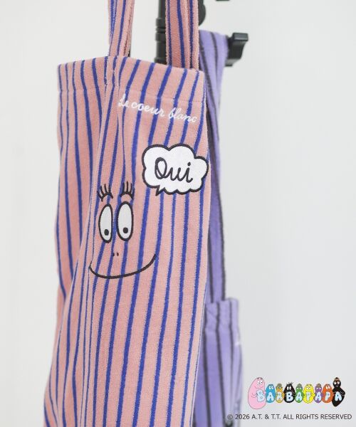 le.coeur blanc / ルクールブラン トートバッグ | 【BARBAPAPA】パイルトートバッグ（ピンク柄）