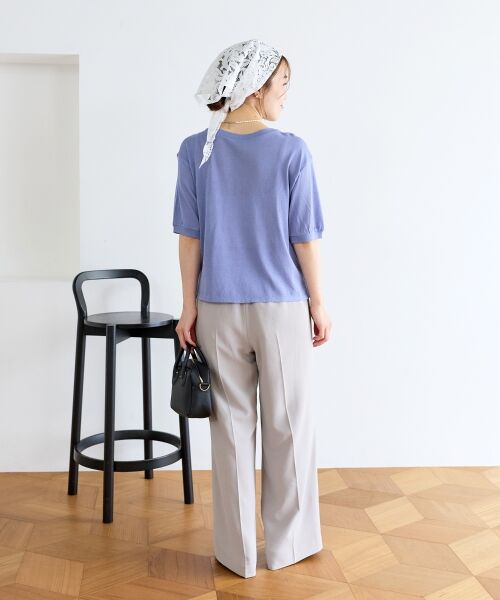le.coeur blanc / ルクールブラン その他パンツ | 【接触冷感・速乾】ハイストレッチカルゼベルテッドパンツ | 詳細20