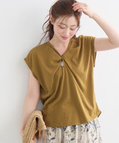 le.coeur blanc / ルクールブラン Tシャツ | 《WEB限定アイテム》フロントツイストTシャツ