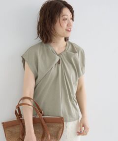 le.coeur blanc / ルクールブラン Tシャツ | 《WEB限定アイテム》フロントツイストTシャツ