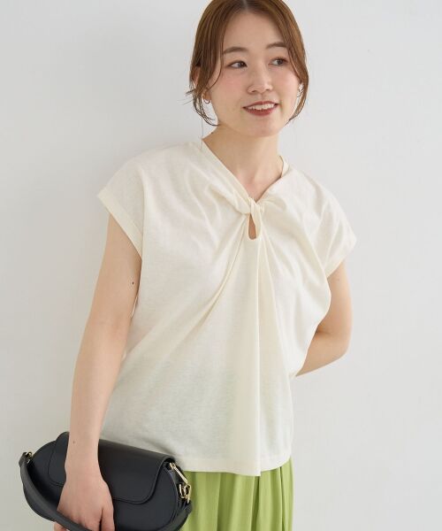 le.coeur blanc / ルクールブラン Tシャツ | 《WEB限定》フロントツイストTシャツ | 詳細15