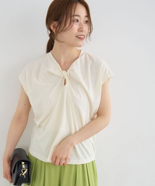 le.coeur blanc / ルクールブラン Tシャツ | 《WEB限定》フロントツイストTシャツ | 詳細16