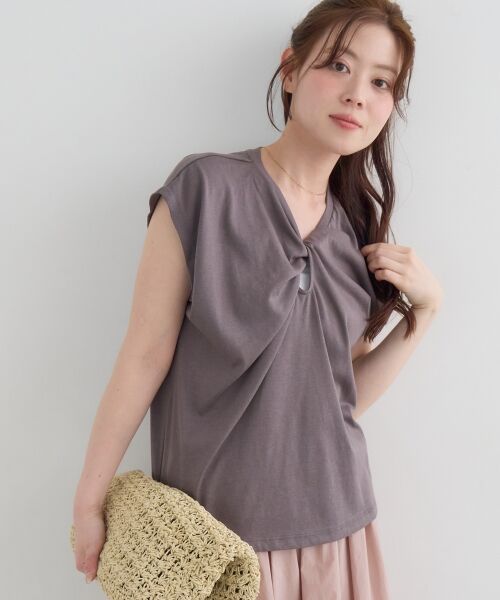le.coeur blanc / ルクールブラン Tシャツ | 《WEB限定》フロントツイストTシャツ | 詳細2