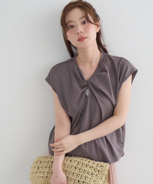 le.coeur blanc / ルクールブラン Tシャツ | 《WEB限定》フロントツイストTシャツ | 詳細5