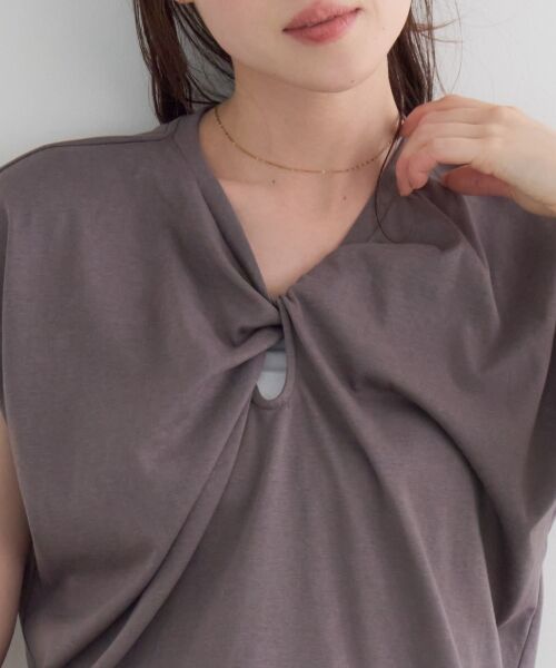 le.coeur blanc / ルクールブラン Tシャツ | 《WEB限定》フロントツイストTシャツ | 詳細8