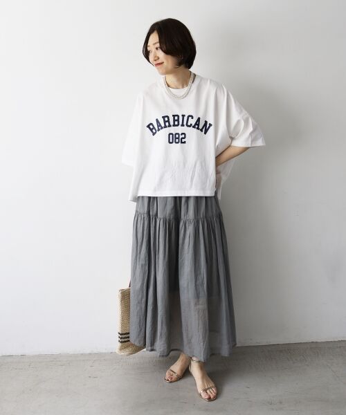 le.coeur blanc / ルクールブラン Tシャツ | 《WEB限定アイテム》カレッジロゴオーバーTシャツ | 詳細10
