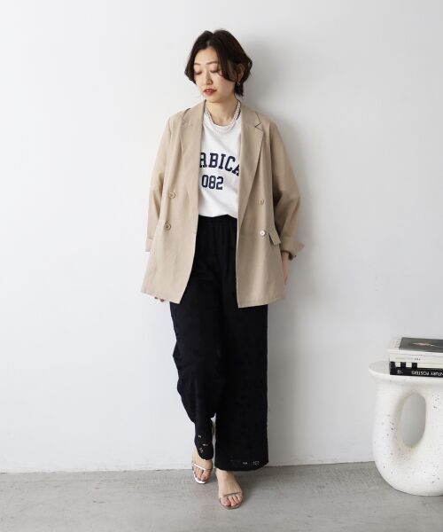 le.coeur blanc / ルクールブラン Tシャツ | 《WEB限定アイテム》カレッジロゴオーバーTシャツ | 詳細11