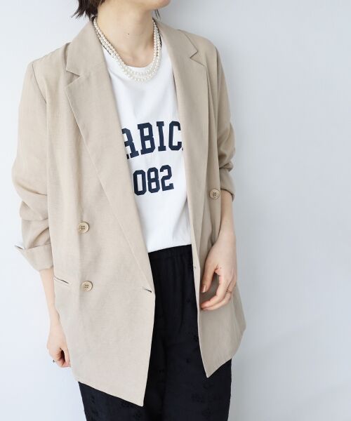 le.coeur blanc / ルクールブラン Tシャツ | 《WEB限定アイテム》カレッジロゴオーバーTシャツ | 詳細12