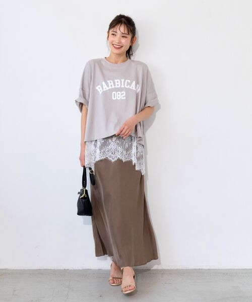 le.coeur blanc / ルクールブラン Tシャツ | 《WEB限定アイテム》カレッジロゴオーバーTシャツ | 詳細22