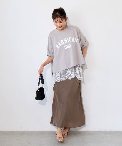 le.coeur blanc / ルクールブラン Tシャツ | 《WEB限定アイテム》カレッジロゴオーバーTシャツ | 詳細23