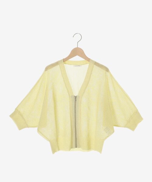 le.coeur blanc / ルクールブラン カーディガン・ボレロ | 《WEB限定アイテム》フロントジップメッシュラメカーディガン | 詳細1