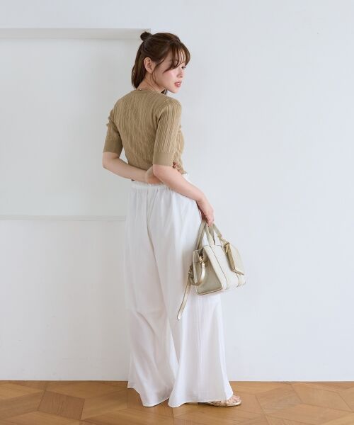 le.coeur blanc / ルクールブラン その他パンツ | 《WEB限定アイテム》ワイドギャザーパンツ | 詳細9