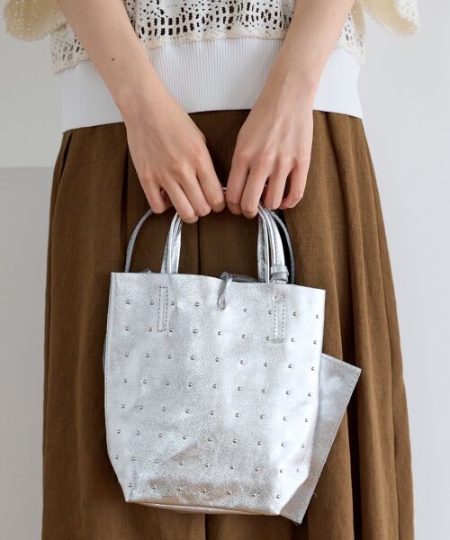 le.coeur blanc / ルクールブラン トートバッグ | MILLELA FIRENZEスタッズミニトートバッグ | 詳細2