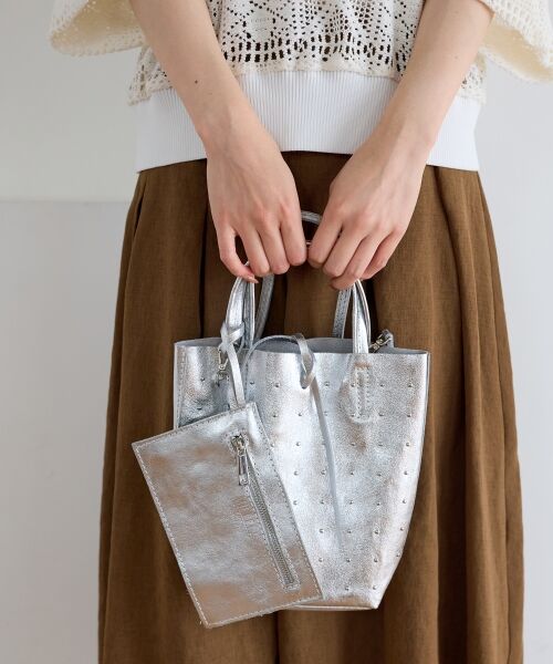le.coeur blanc / ルクールブラン トートバッグ | MILLELA FIRENZEスタッズミニトートバッグ | 詳細4