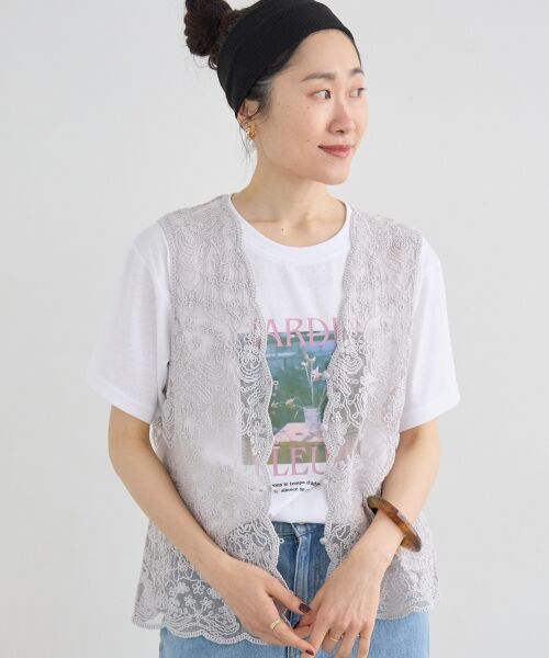 le.coeur blanc / ルクールブラン Tシャツ | JARDIN FLEURIフォトTEE | 詳細13