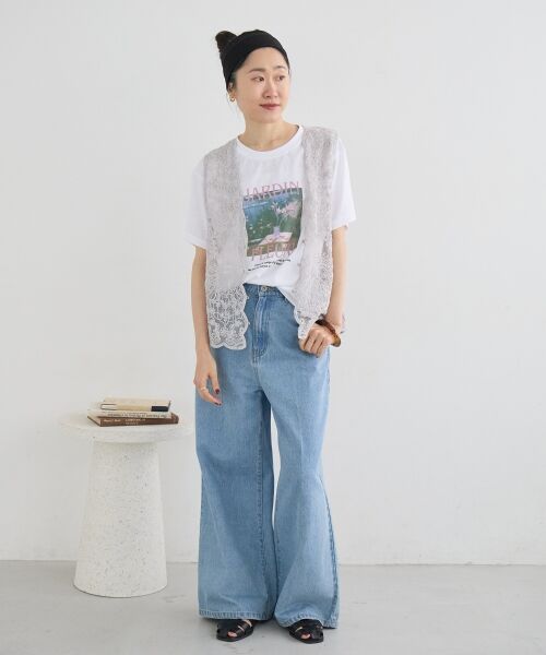 le.coeur blanc / ルクールブラン Tシャツ | JARDIN FLEURIフォトTEE | 詳細14