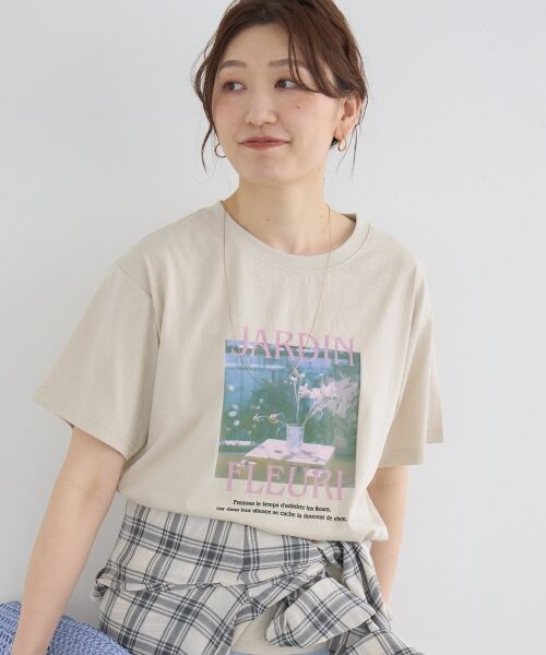 le.coeur blanc / ルクールブラン Tシャツ | JARDIN FLEURIフォトTEE | 詳細18
