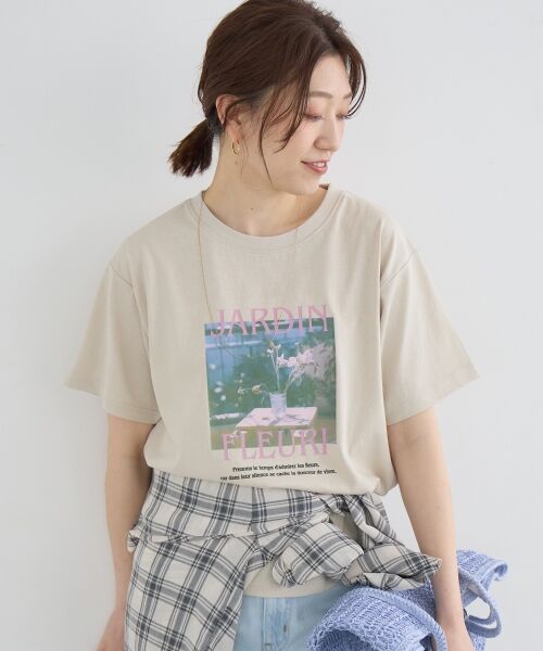 le.coeur blanc / ルクールブラン Tシャツ | JARDIN FLEURIフォトTEE | 詳細19