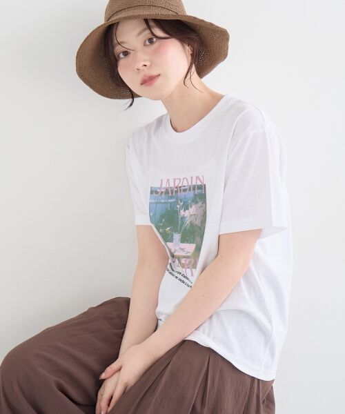 le.coeur blanc / ルクールブラン Tシャツ | JARDIN FLEURIフォトTEE | 詳細2