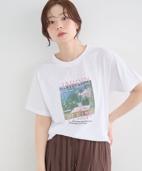 le.coeur blanc / ルクールブラン Tシャツ | JARDIN FLEURIフォトTEE | 詳細5