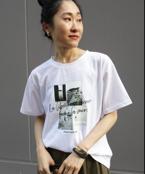 le.coeur blanc / ルクールブラン Tシャツ | コラージュフォトTEE | 詳細2