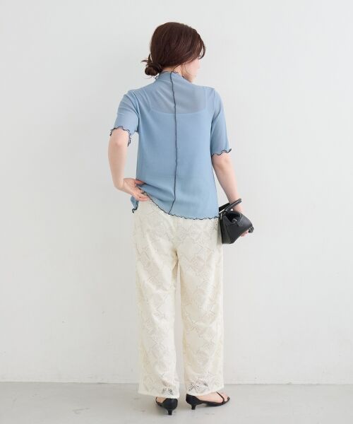 le.coeur blanc / ルクールブラン その他パンツ | パッチワーク風レースイージーパンツ | 詳細21