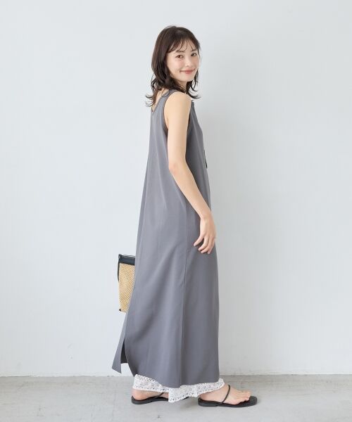 le.coeur blanc / ルクールブラン ロング・マキシ丈ワンピース | 《WEB限定アイテム》ノーマイルカットジャージータンクワンピース | 詳細21