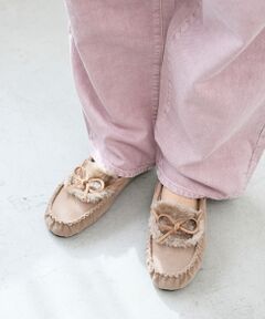 le.coeur blanc / ルクールブラン フラットシューズ | 《WEB限定》ファーデザインモカシンシューズ