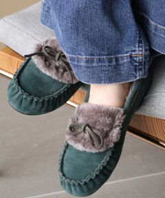 le.coeur blanc / ルクールブラン フラットシューズ | 《WEB限定》ファーデザインモカシンシューズ