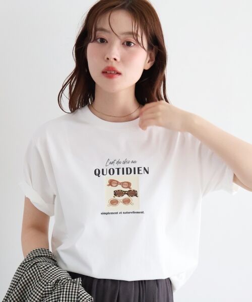 le.coeur blanc / ルクールブラン Tシャツ | QUOTIDIEN TEE（オフ）