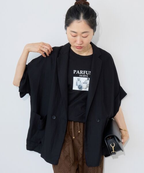 le.coeur blanc / ルクールブラン Tシャツ | PARFUM TEE（ブラック）