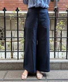 le.coeur blanc / ルクールブラン その他パンツ | 麻ワイドクロップドパンツ