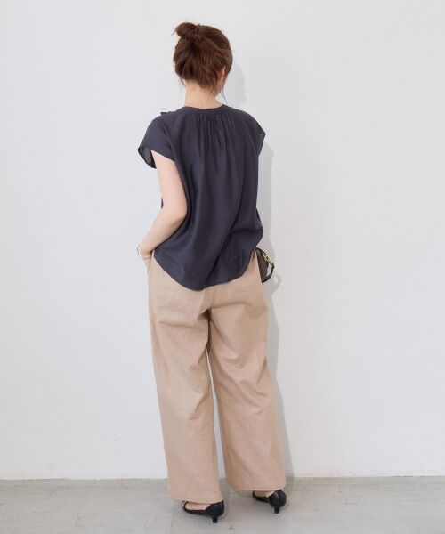 le.coeur blanc / ルクールブラン その他パンツ | 麻ワイドクロップドパンツ | 詳細27
