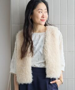 le.coeur blanc / ルクールブラン その他アウター | ボア×フェイクファーベスト