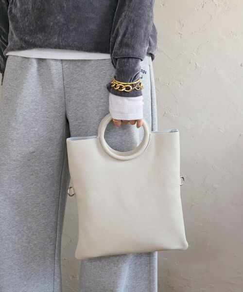 le.coeur blanc / ルクールブラン ハンドバッグ | MILLELA FIRENZE サークルハンドバッグ（オフ）