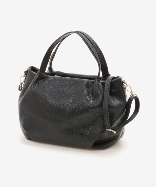le.coeur blanc / ルクールブラン トートバッグ | MILLELA FIRENZE ダブルハンドルトートバッグ（ブラック）
