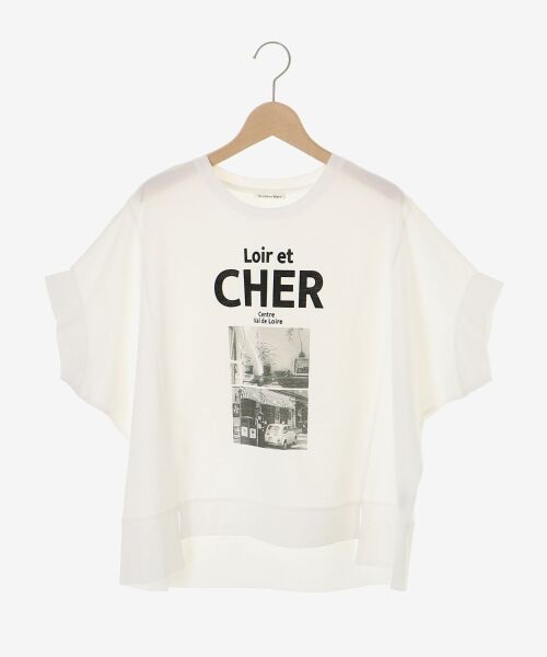 le.coeur blanc / ルクールブラン Tシャツ | ドルマンフォトTシャツ（オフ）