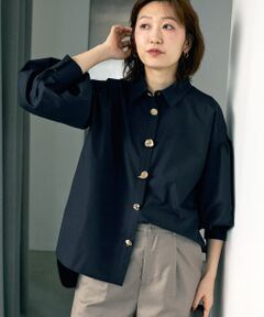 le.coeur blanc / ルクールブラン シャツ・ブラウス | TORRAZZO DONNA別注 ビジューギャザーシャツ