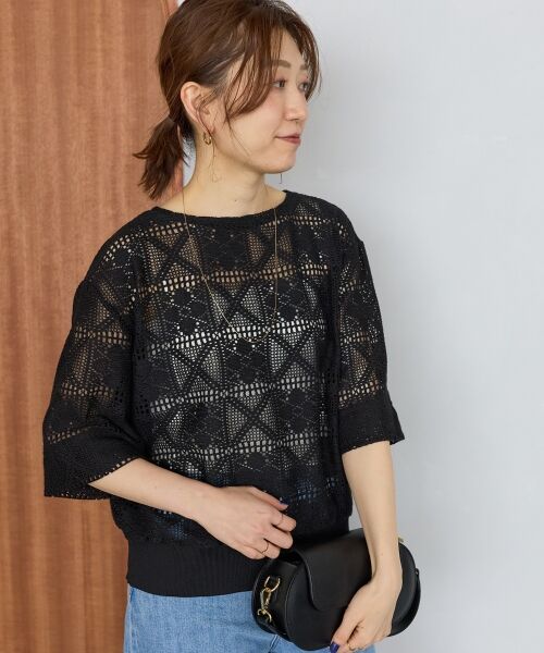 le.coeur blanc / ルクールブラン カットソー | 《WEB限定》トーション風レースデザイントップス | 詳細16