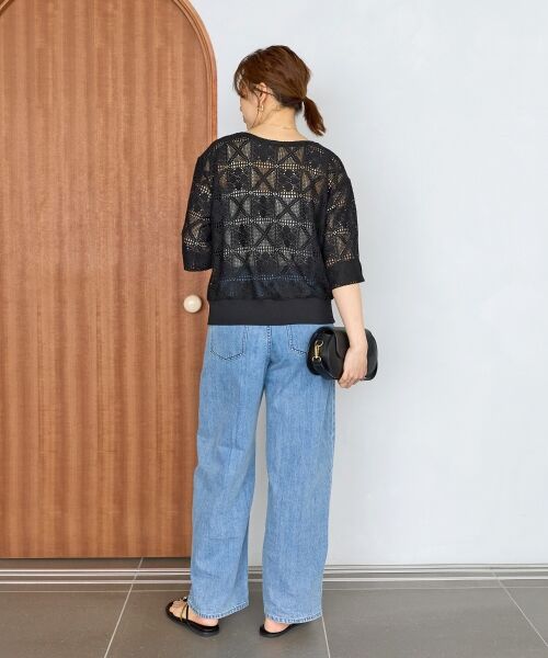 le.coeur blanc / ルクールブラン カットソー | 《WEB限定》トーション風レースデザイントップス | 詳細24